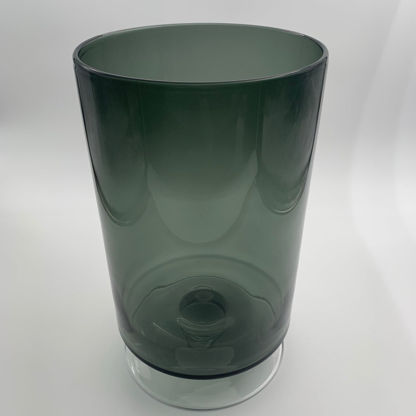 Kandelaar smoked grey glas