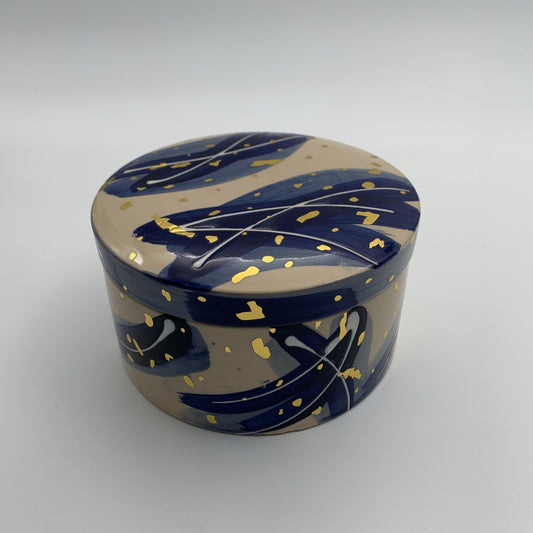 Porseleinen pot aardetinten