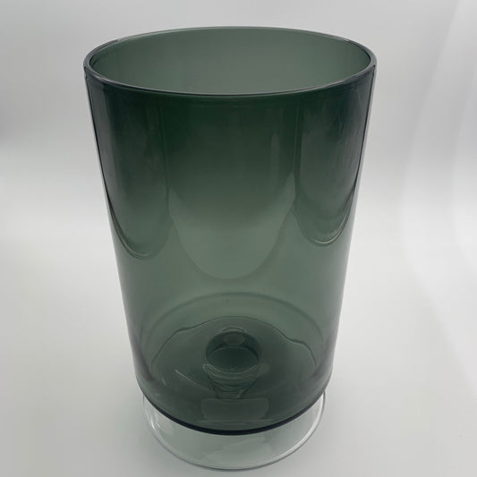 Kandelaar smoked grey glas